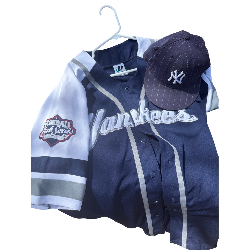 MLB NY Yankees Jersey n Hat Like New